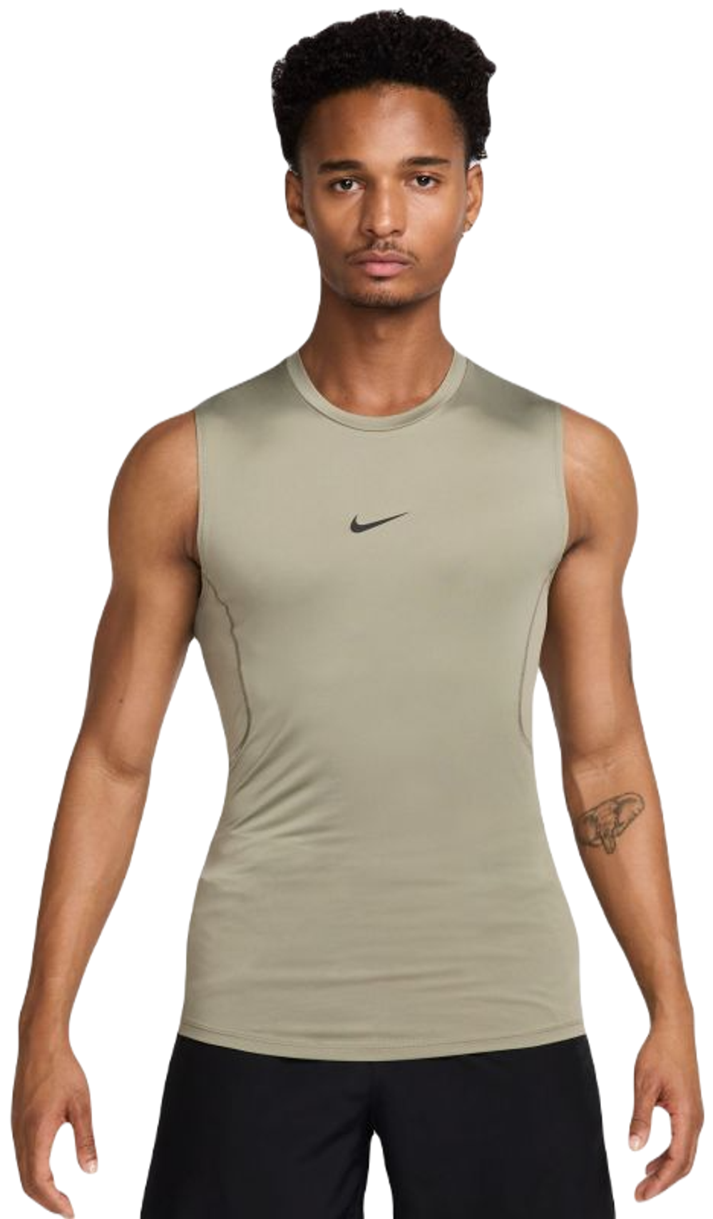 Термобелье Nike Pro Dri-Fit Tight Sleeveless Fitness - light army/black