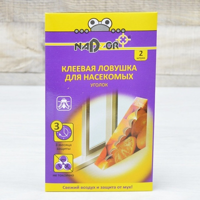 Ловушка клеевая для мух "Уголок" 2шт Nadzor