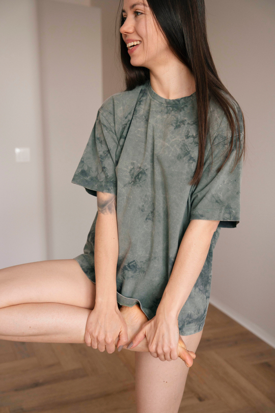 Оверсайз футболка из вареного трикотажа | Лимитированная коллекция