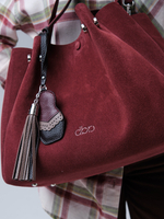 Замшевая сумка с матрешкой Vasilisa DBR 31210 махагон