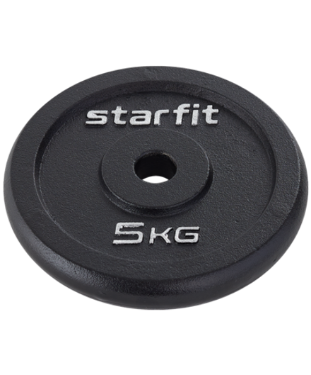 Диск чугунный BB-204 d=26 мм, черный, 5 кг