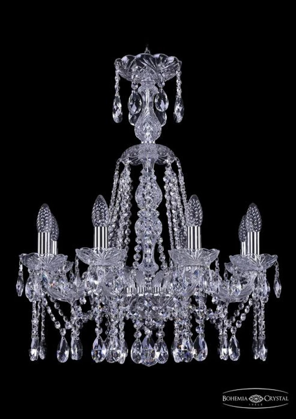 Подвесная люстра Bohemia Ivele 1413/8/200/XL-66/Ni
