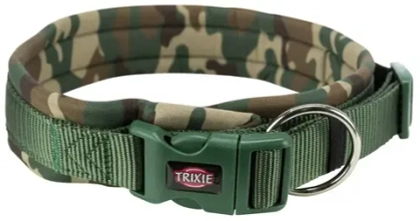 TRIXIE Ошейник Premium с неопреновой подкладкой, защитный/зеленый