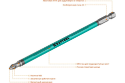 Биты KRAFTOOL Optimum в блистере E 1/4 PН2, 150 мм (цена за 1 биту)