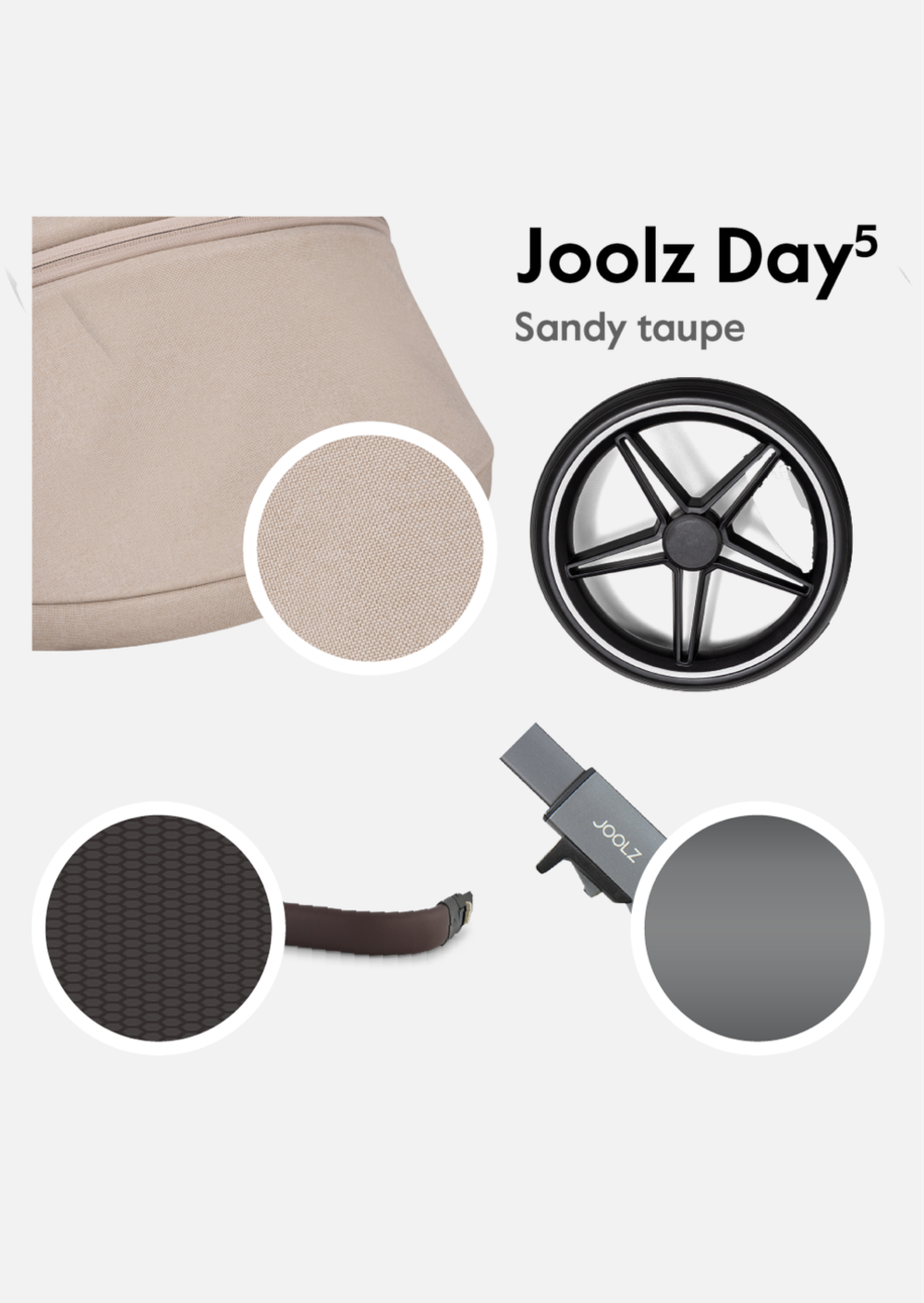 Joolz Детская коляска Day5 Sandy Taupe