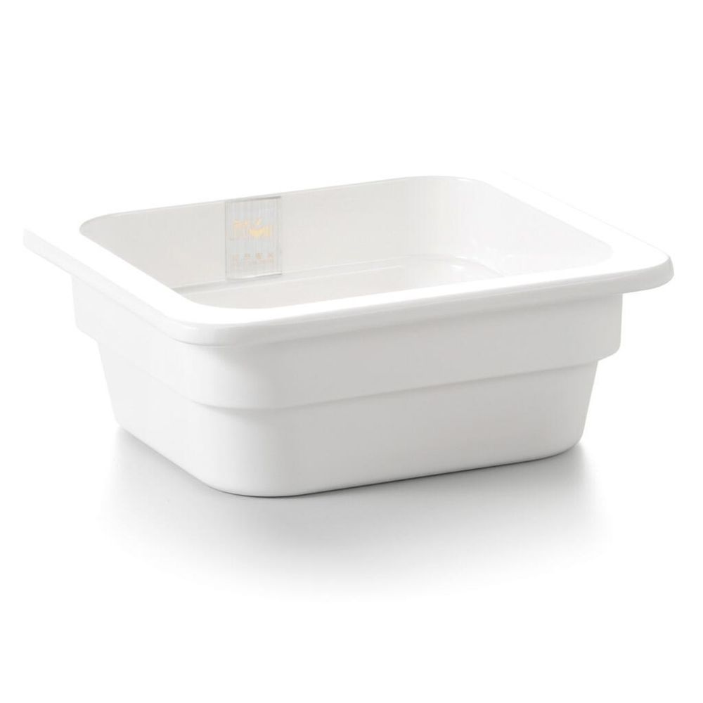 Гастроемкость 1/6 h65 мм пластик меламин 174*159*65 мм 1 л White P.L. Proff Cuisine