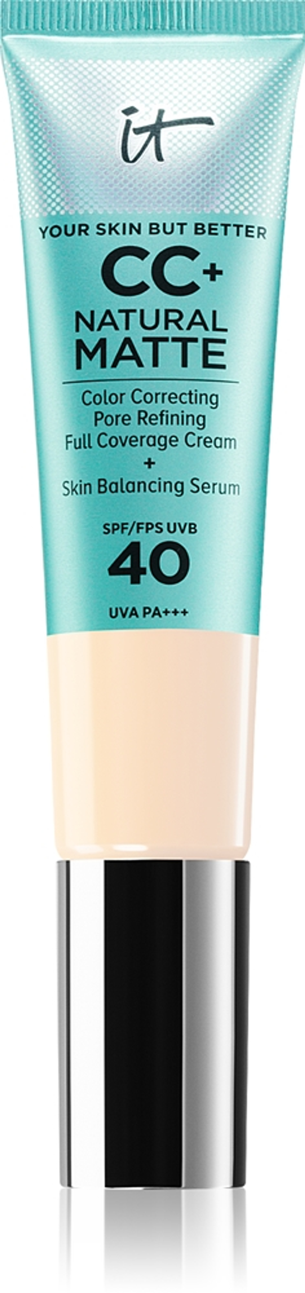IT Cosmetics Your Skin But Better CC+ Natural Matte - Крем CC матирующий SPF 40 Fair Warm, 32 ml