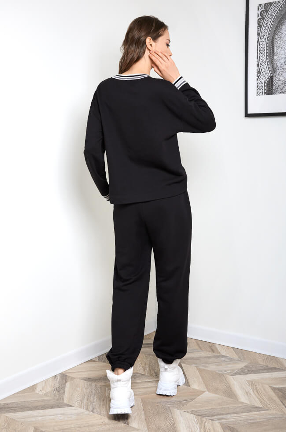 3842 Брюки женские (черный)