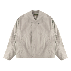 Куртка Nothomme Blue Spring Slightly Wrinkled Cotton-Nylon Blend Cargo Turn-Down Collar Jacket