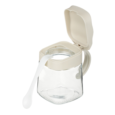 VETTA Банка для специй, 350 мл, стекло, пластик, белый