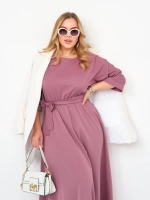 Платье на резинке с поясом