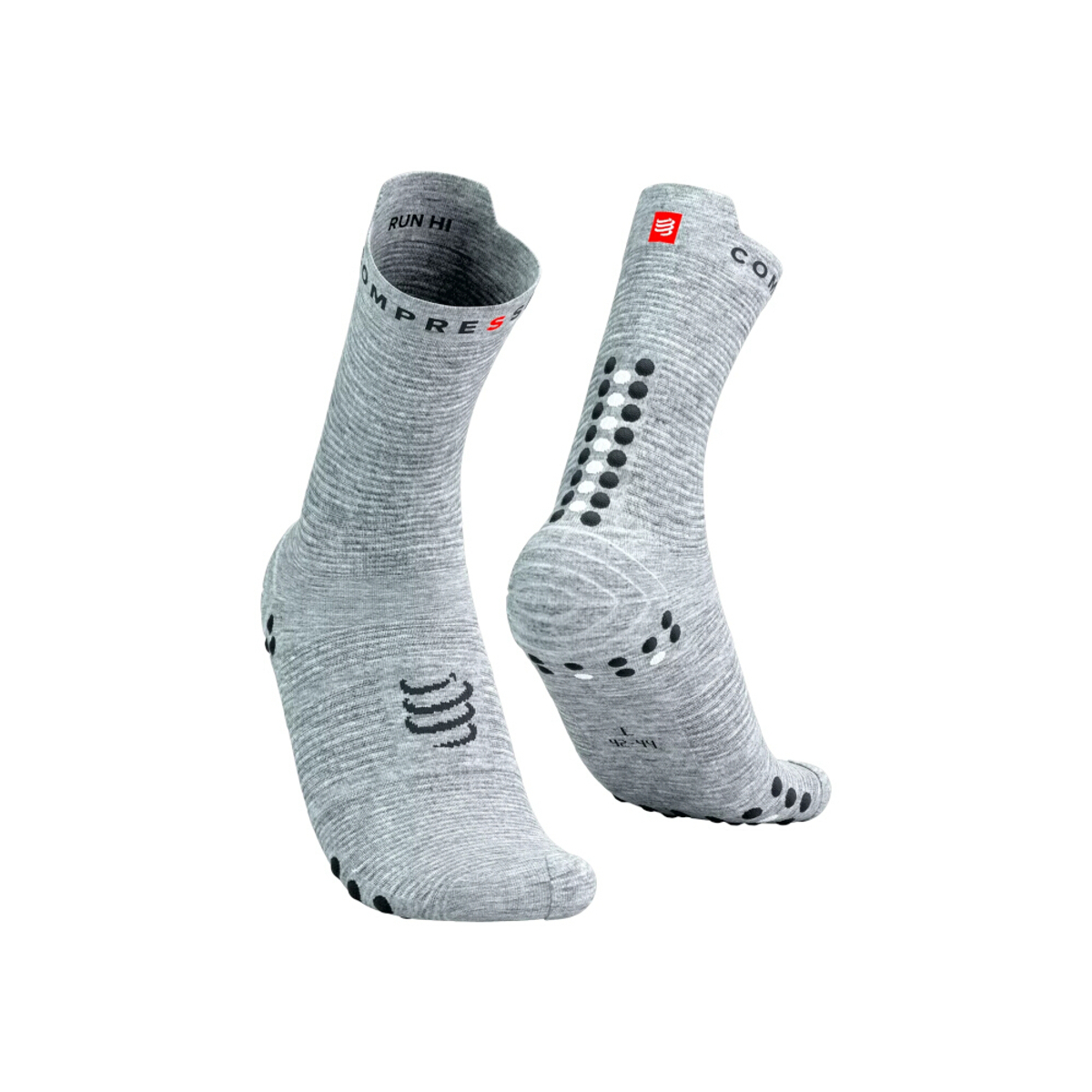 Носки V4 Run Hi Grey Melange Black