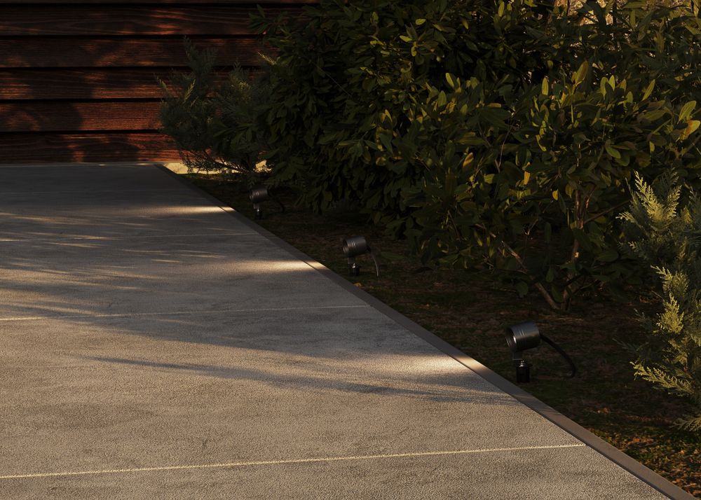 Уличный грунтовый светодиодный светильник Maytoni Clyde O493FL-L3GF3K