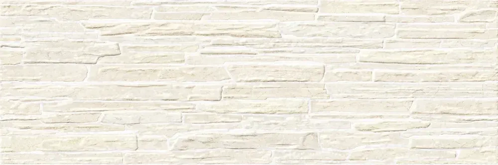 Настенная плитка ALMA Ceramica TWA11ROK014 Rocko 60x20 бежевая глянцевая рельефная под бетон / цемент