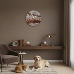 Часы настенные подарочные 30 см с хрустальными камешками