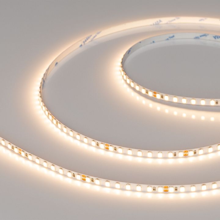 Светодиодная лента RT-A160-5mm 24V Warm2700 (15 W/m, IP20, 5m) Arlight 037814(1)