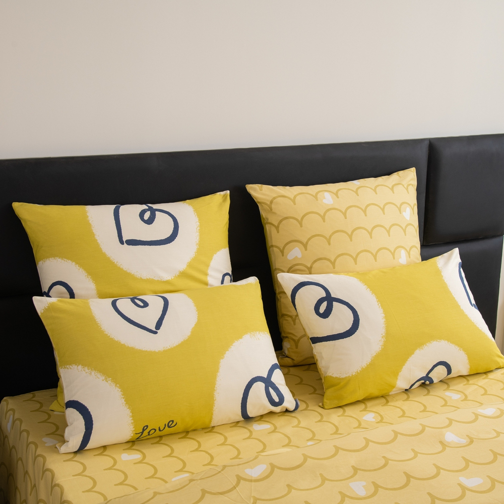 КПБ Сатин 100% хлопок C610, Евро, наволочки 50-70 2 шт