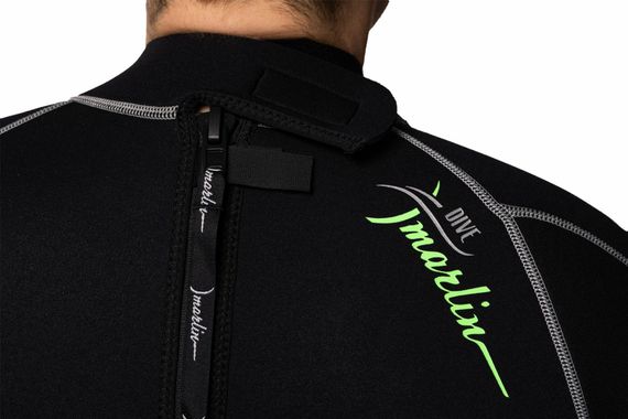 Гидрокостюм Marlin Malibu Shorty Man черно-серебристый 2,5 мм