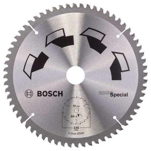 Пильный диск SPECIAL, 235х30, Z64 BOSCH 2609256895