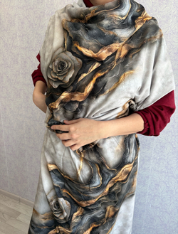 МРАМОРНЫЙ ЦВЕТОК - Кулирка с лайкрой, компакт пенье (ДЖ72 Маша)