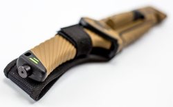 Нож Ganzo G8012 пустынный желтый, с чехлом