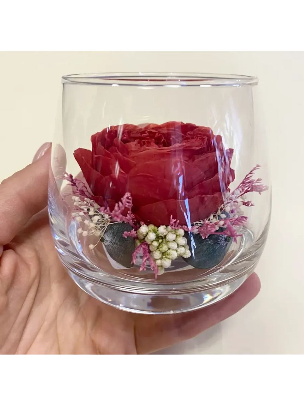 натуральный пион в стекле, вакуум*