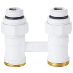 Узел нижнего подключения Royal Thermo прямой 1/2quot;х3/4quot; EK (белый)