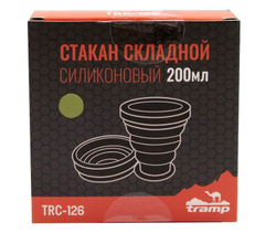 Стакан силиконовый 200 мл Tramp TRC-126-olive
