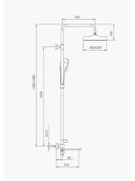 Душевая система с тропическим душем Gappo G2410-9