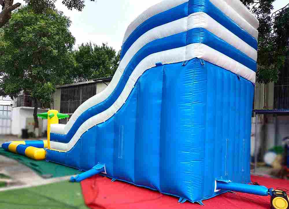 Коммерческий надувной батут с бассейном «Пляжный оазис», 13*5*6 м