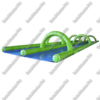 Водная горка без надувного дна, на подкачке ТУРБО "Хит", 152*6,6*2 м