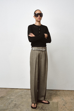 ZARA СВИТЕР НА ПУГОВИЦАХ, ЧЕРНЫЙ