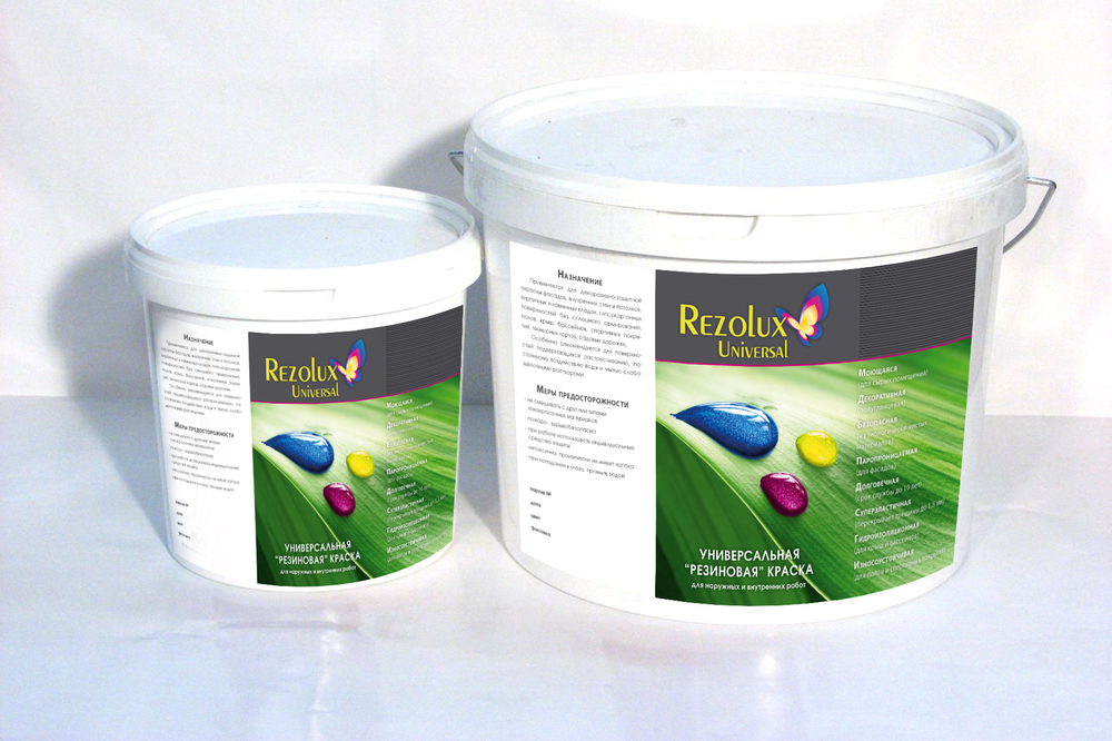 Резиновая краска Rezolux Universal (Универсал) — эластичная защита для любых поверхностей