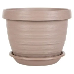 Горшок Толедо, D20, 3,0 л, фрапе с поддоном цветочный горшок