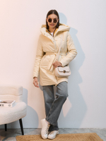 Полупальто демисезонное "2026" ваниль