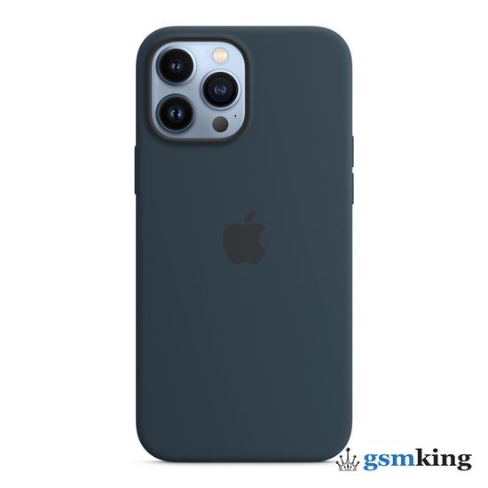 Apple Silicone Case with MagSafe iPhone 13 Pro Max Abyss Blue «Синий омут» MM2T3ZE/A