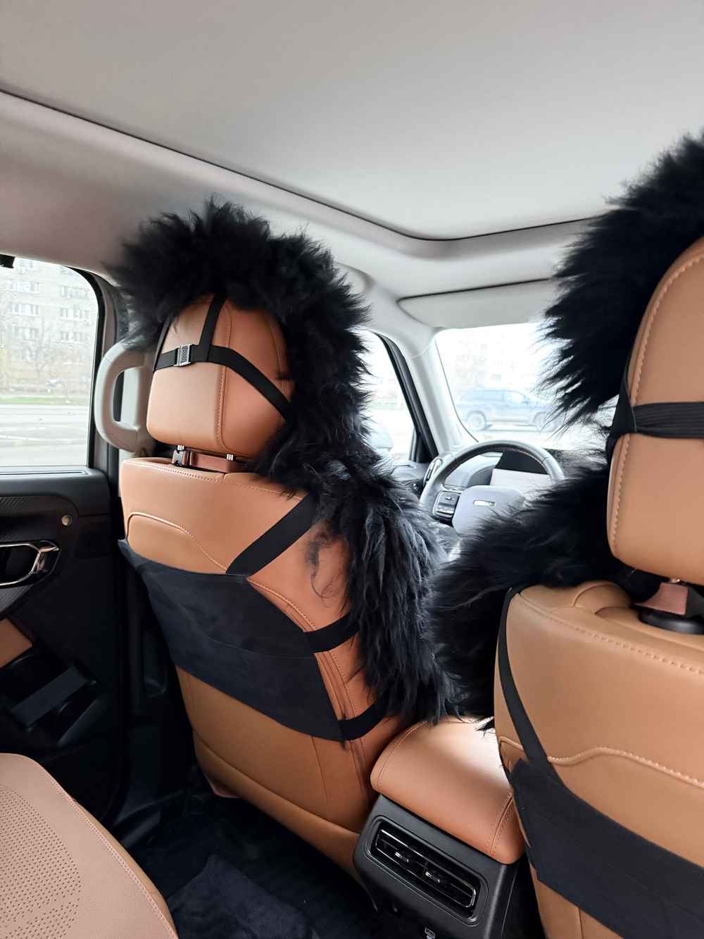 Меховые накидки 2шт из овчины