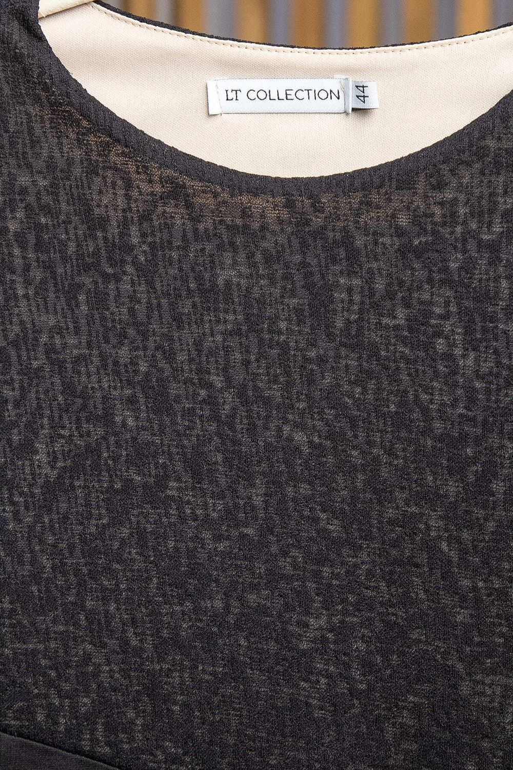 Платье Игра на контрасте (черное) П12642-1 LT Collection