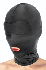 Сплошная маска на голову с прорезью для рта (Цвет: черный)