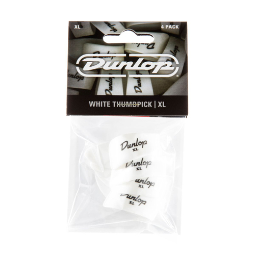 Dunlop 9004P Plastic Thumbpick White 4Pack