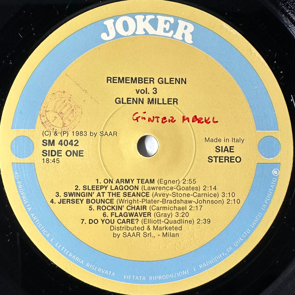 Glenn Miller ‎– Glenn Miller 3LP (Италия 1983г.)