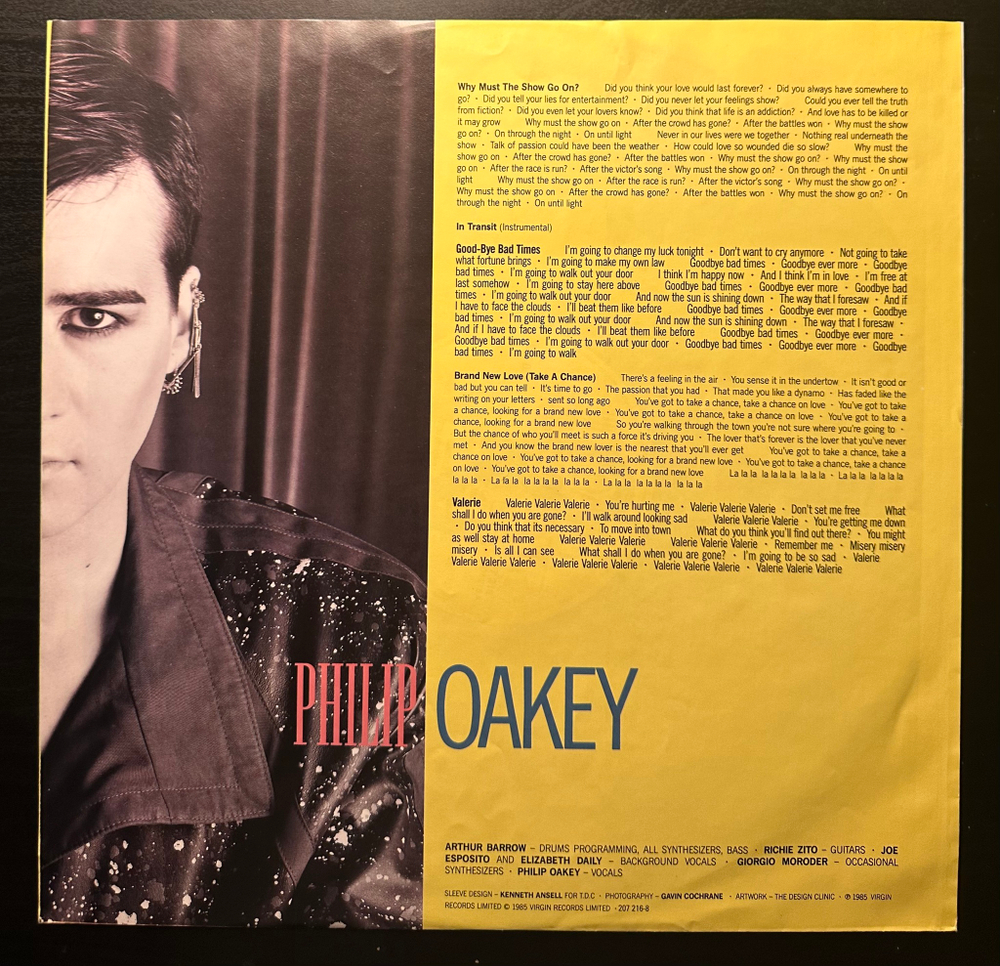 Philip Oakey & Giorgio Moroder (Европа 1985г.)