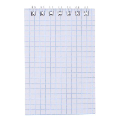 Блокнот МАЛЫЙ ФОРМАТ А7 75х105мм 40л, гребень, клетка, кросс-серия PASTEL, BRAUBERG, 117014