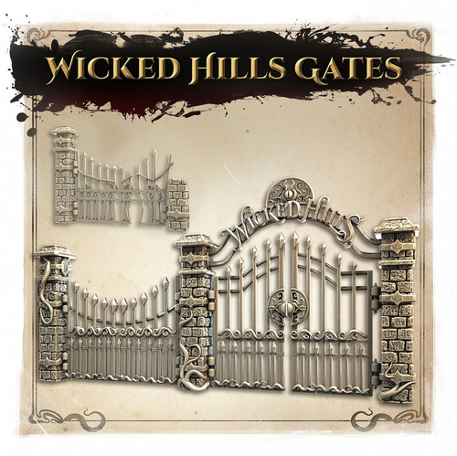 Ворота заведения Wicked Hills Террейн миниатюра для dnd, днд, pathfinder, фентези, Настольная игра, НРИ, Варгейм, РПГ