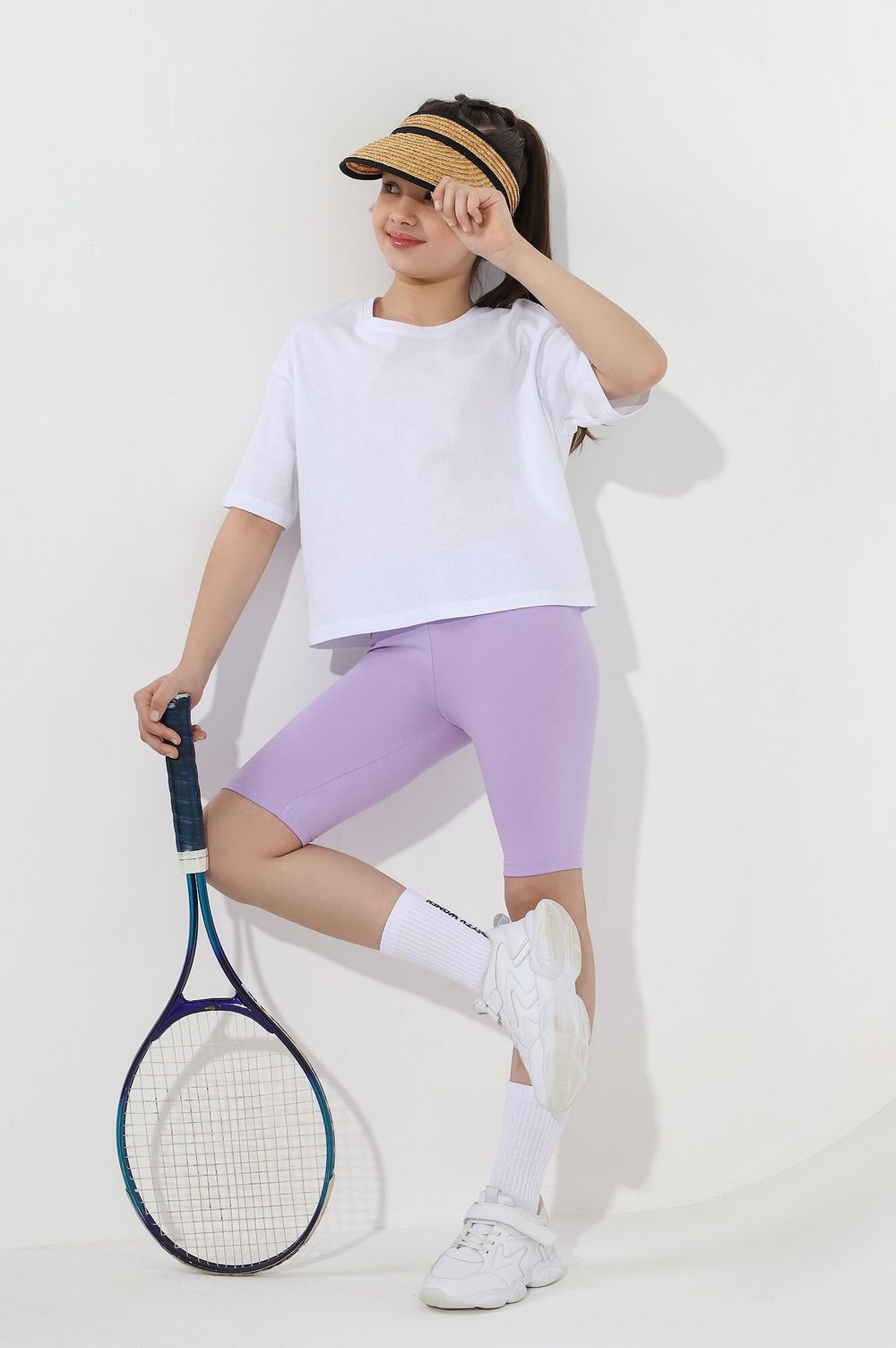 Бриджи для девочки №5 Виотекс ЛИЛОВЫЙ