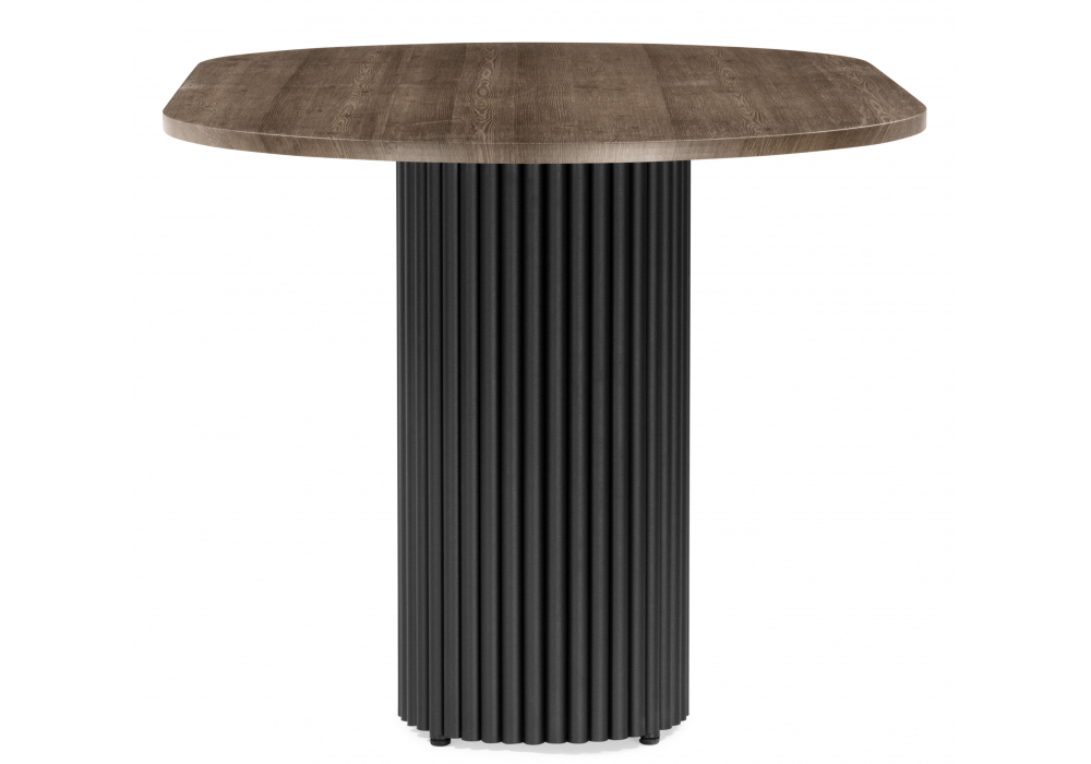 Стол деревянный Woodville Барон О 160 х 90 дуб кантри, черный