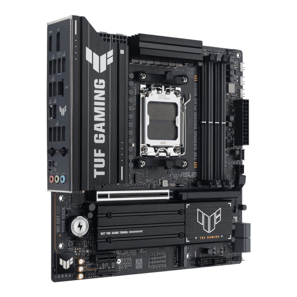 Материнская плата ASUS TUF GAMING B850M-PLUS WIFI7 AM5 4xDDR5 4xSATA 3xM.2 HDMI DP Type-C mATX
