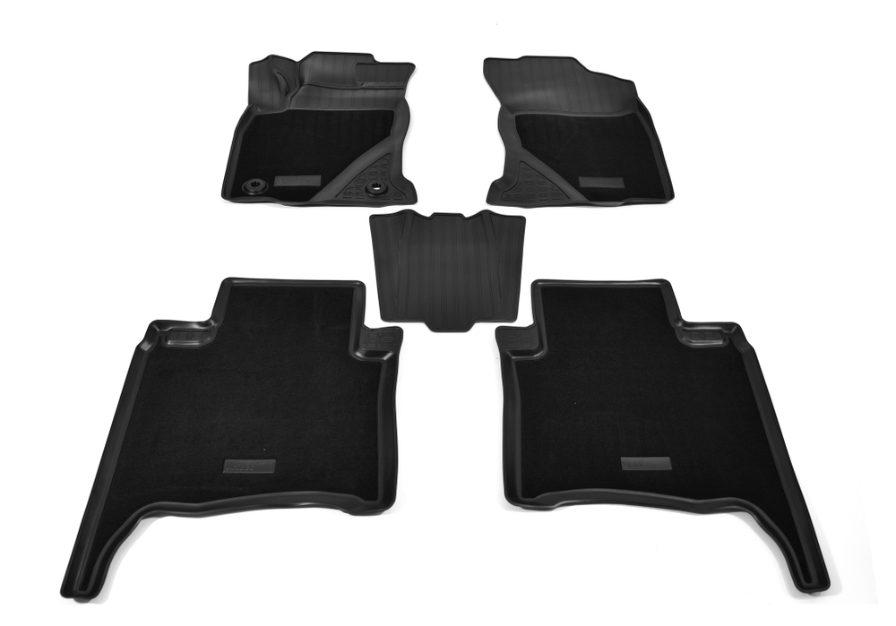 Ковры в салон Norplast/Unidec для Toyota Fortuner (2015-), Черный, 5 мест, арт.NPA11-C88-230-CM