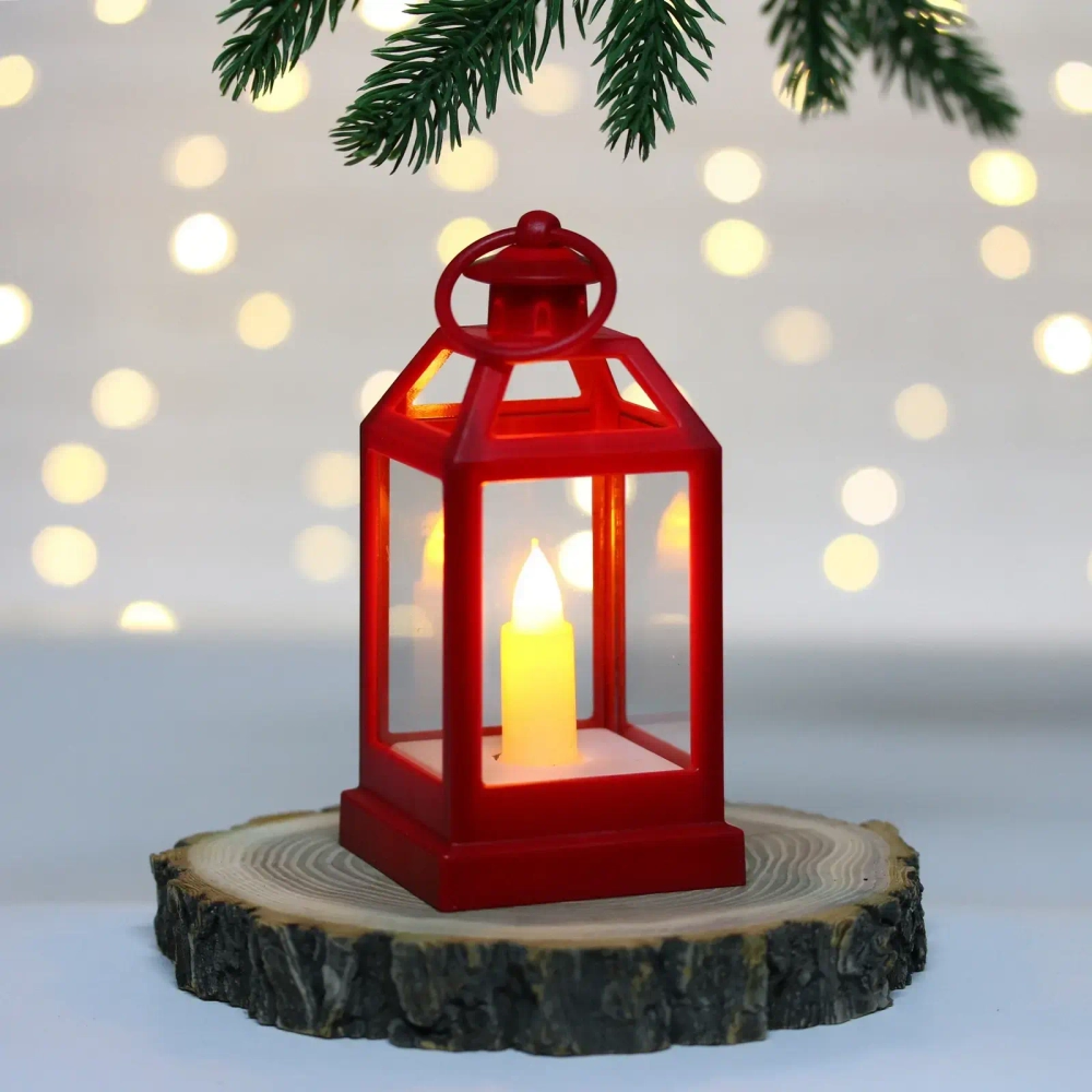 Сувенир с подсветкой «Свеча» 6*12,5 см, Красный (работает от батареек LR44*3)