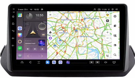 Магнитола для Mitsubishi Outlander 4 2021+ - Kuberg QLed, Android 13, TS20, CarPlay, SIM-слот